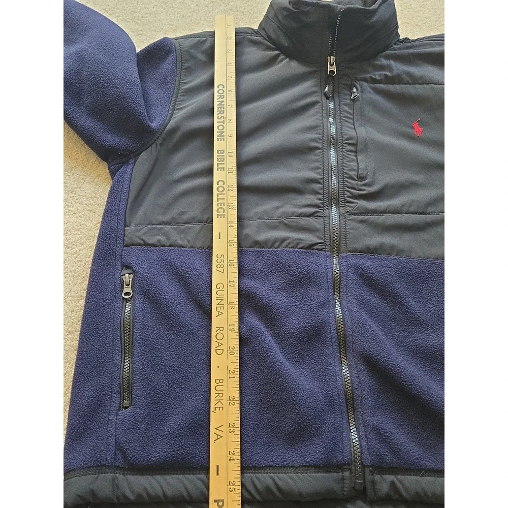 Vintage Polo Ralph Lauren Polartec Fleece Jacket Men Size Large Denali Black